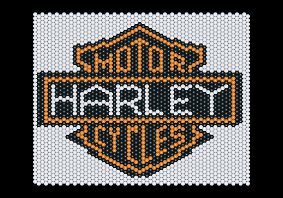 Harley Davidson Logo Matrix
